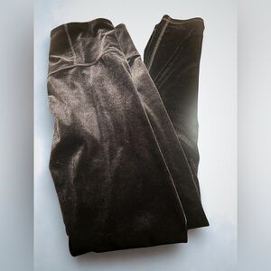 Athleta Elation Velvet Leggings S/P – Black Petite Luxe Velour Tights